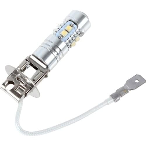 H3 12V 10 x 5W 5500K - 6500K Pure white Light Color High Bright LED Car Daytime Running Light Fog Lamp with LED Chip