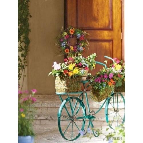 Gatyztory Bicycle Flower Frame DIY Painting By Numbers Handpainted Oil Painting Modern Home Art Canvas Colouring 60x75cm