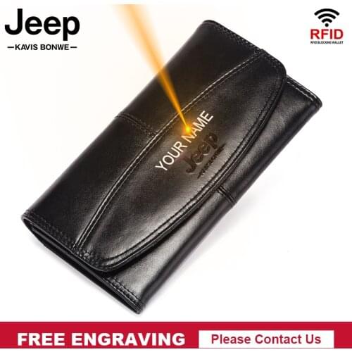 2021 Large Women Wallets Name Engraving Genuine Leather Long Wallet Fashion Top Quality Coin Purse Card Holder Walet for Girls