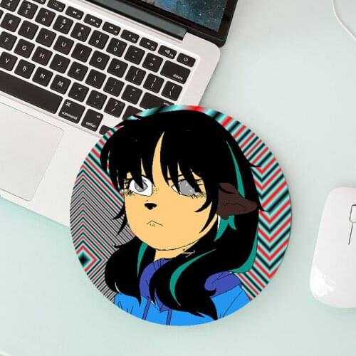 Mousepad serial experiments lain Gamer Rug Mausepad Gaming Mouse Pad Keyboards Accessories Deskpad Complete Rubber Mat Table Pad