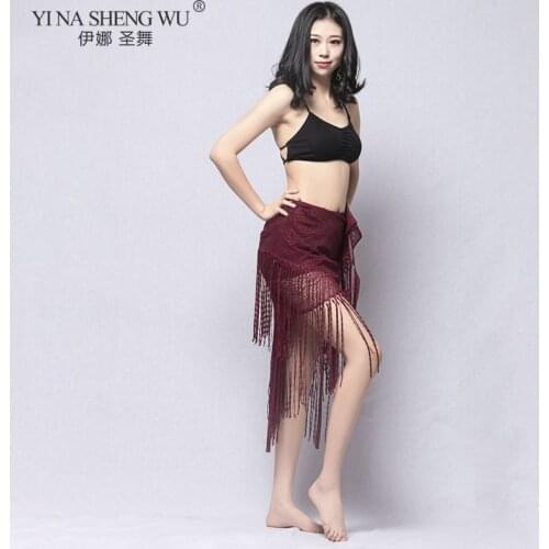 Summer Fashion New Belly Dance Practice Clothes Hip Scarf Variety Wearing Oriental Dance Performance Clothing Tassels Hip Scarf