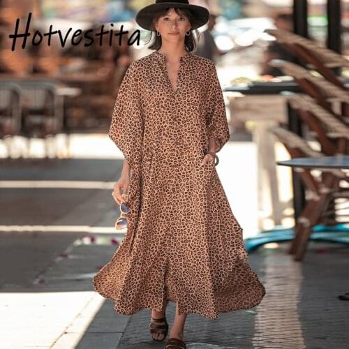 Hotvestita Women Beach Coverup Print Kaftan Shirt Button Up Robes Short Sleeve Bikini Sarong Loose Beachwear Maxi Dress Cardigan