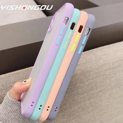 Matte Acrylic Shockproof Phone Cover For Samsung Galaxy S21 Ultra S20 FE Plus A51 A71 A21S A50 A70 A31 Bumper Back Case