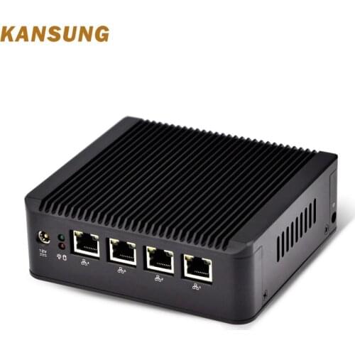 Mini PC J1900 Quad Core Nano ITX 4 Gigabit NIC Support As Firewall Router Fanless Computer K190G4U