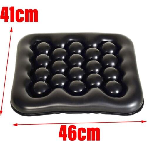 43x43cm Double-layer Anti-Decubitus Airbag Inflatable Wheelchair Motorcycle Seat Cushion With Honeycomb Mesh Cover Bag