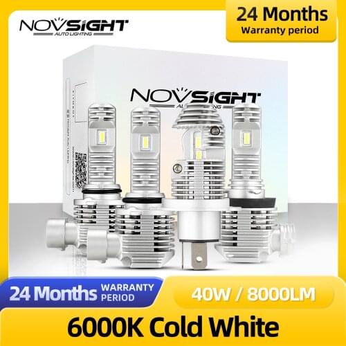 NOVSIGHT H11 led Headlight Bulbs H4 led Lamp Car Light 9005 9006 HB3 HB4 Fog Lights 6000K 12000LM Motorcycle Lamps Bulb