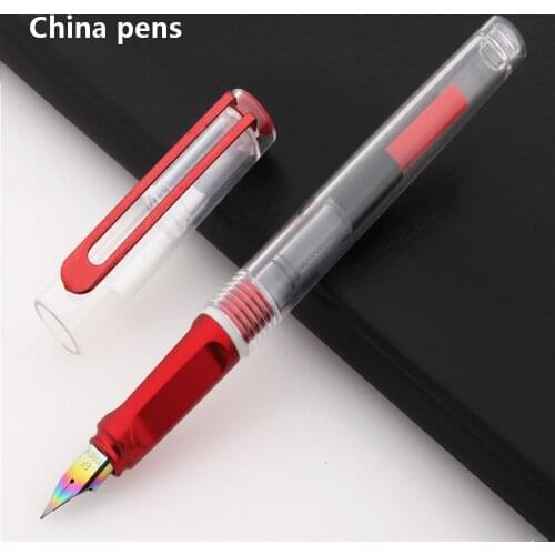 New Listing High Quality 6053 Red School Supplies Student Office Stationary Colors Nib Fountain Pen Ink