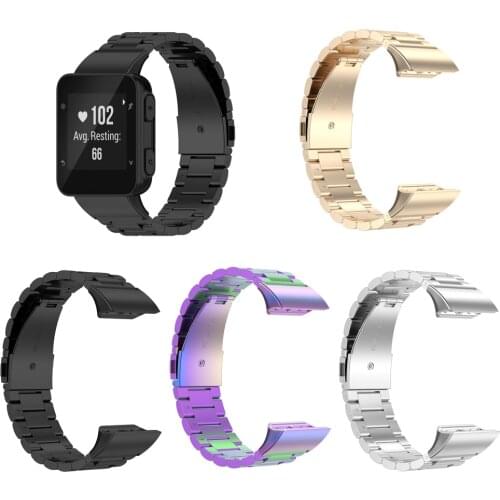 Stainless Steel Strap For Garmin Forerunner 35/30 Smart Watch Band Metal Replacement Wristband For ForeAthlete 35J Correa Straps