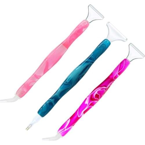 ZOOYA Handturned Resin Diamond Painting Pen Diamond Embroidery Tools Diamond Art Accessories Rhinestone Picker Tool Cross Stitch