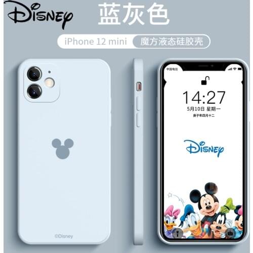 DISNEY Mickey silicone case for iPhone 11 Pro Xs Max iPhone SE 2020 6 6S 7 8 Plus Official Liquid Silicon 360 Full Cover