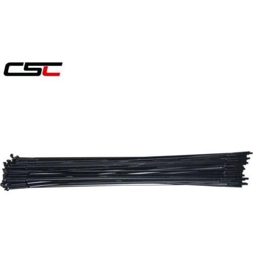 CN Mac aero 424 spoke stainless steel bike spokes black J hook/J Bend spoke with alloy nipples 4.3g/pcs