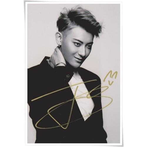 TAO Z.TAO autographed authentic signed with pen photo picture 4*6 collection gifts freeshipping 08.2016 03