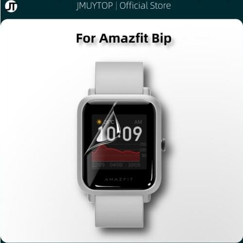 HD+ Full Cover Screen Protector For Amazfit Bip Not Glass Ultra Thin HD Clear Smart Watch Accessories Hydrogel Film