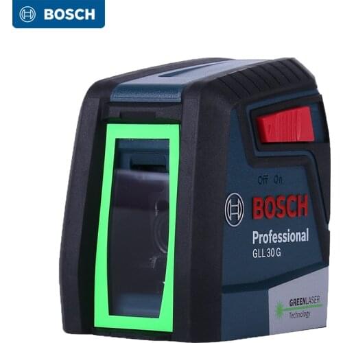 BOSCH Laser Level GLL30G Two Line GLL30G Green Laser Level High Precision Horizontal Vertical Instrument For Indoor Or Outdoor