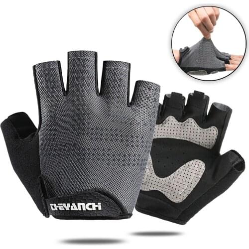 KoKossi Cycling Half-finger Gloves Breathable Shockproof Non-slip Gloves Men Women Fishing Running Fitness Sports Protect Gloves