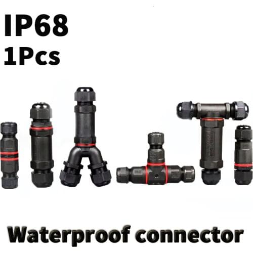 IP68 Waterproof Connector 2/3/4/5 Pin Electrical Terminal Adapter Wire Connector Screw Pin connector LEDLight Outdoor Connection