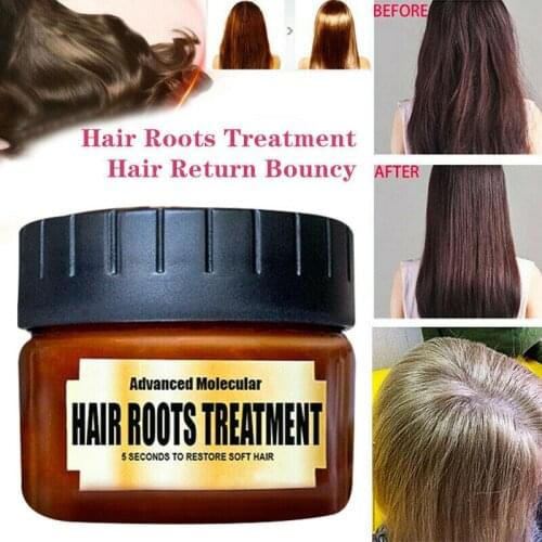 Women Hair Roots Treatment Return Bouncy Restore Healthy Soft Hair Care Essence Scalp Repair Nourishing Hair Detoxifying Mask
