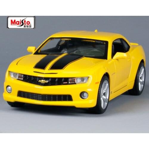 Maisto 1:24 2010 chevrolet camaro SS RS yellow Sports Car Diecast Model Car Toy New In Box Free Shipping 31207