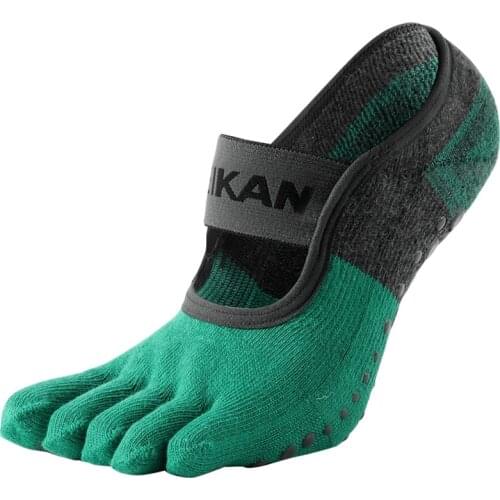 MKYG1902 MEIKANG Women Toe Yoga Socks Terry Sole Anti-Skid 5 finger Non-Slip High-Quality Brand Dance Pilates Ballet Yoga Meias