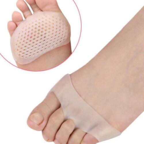 1Pair Silicone Gel Honeycomb Forefoot Pads for Women High Heels Half Yard Insole Front Foot Blister Pain Relief Toes Inserts