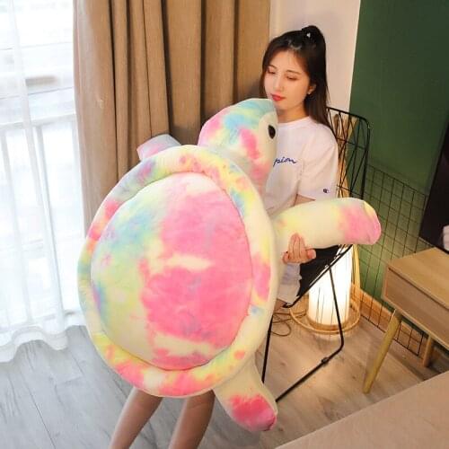 1pc 35-80cm Colorful Plush Tortoise Toy Cute Turtle Plush Pillow Big Stuffed Cushion for Girls Baby Vanlentine Gift