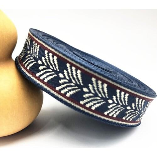 10Yards 16mm 5/8" Invitation Card Gift Wrapping DIY Materials Floral Pattern Wedding Home Accessory Woven Jacquard Ribbon