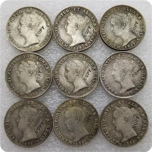 1837-1853 PORTUGAL 500 REIS COIN COPY commemorative coins-replica coins medal coins collectibles