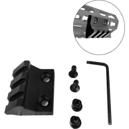 3 slot Keymod Offset Picatinny Rail for Flashlight, Optics Scope,Laser Fit Keymod Handguard System
