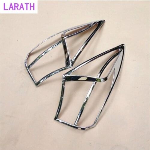 For Toyota Corolla (E170) 2014 2015 ABS Chrome Car Rear Tail Light Lamp Cover Trim Frame 4pcs Car Exterior Accessories Styling