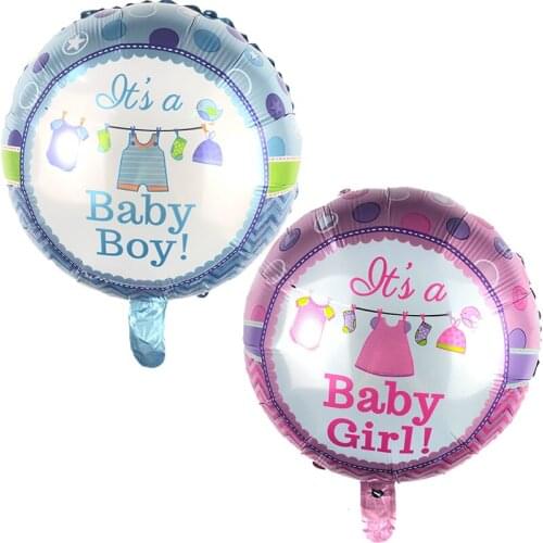5PC 18inch baby boy baby girl balloon Helium balloons birthday party decorations kids baby shower globos
