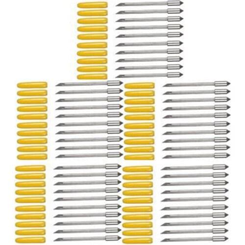 50Pcs Cb09 Vinyl Cutter Blades for Graphtec CB09U Silhouette Cameo Craftrobo Cutting Plotter Knife 30Degree Cricut Blade Retail