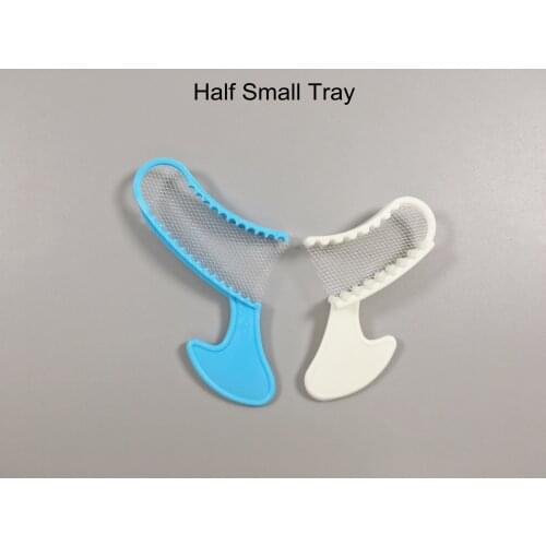 50pcs/Lot Disposable Dental Impression Bite Registration Trays Half Arch Small