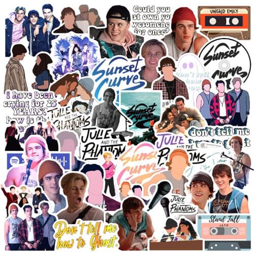 50pcs/pack Julie and the Phantoms Classic TV Show Stickers For Refrigerator Car Helmet DIY Gift Box Bicycle Decal Notebook