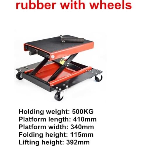 500KG Scissor Hoist Jack Lifting Cranes Motorcycle Repair Stand Center Scissor Lift Hoist Workshop Bench Lifting Tool