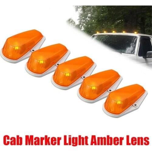 5Packs LED Cab Roof Running Lights W/Wiring Pack for Ford F-150 F-250 F-350 1973-1997 Pickup