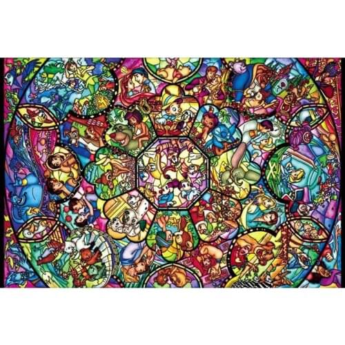 Diy Full Diamond Painting Cross Stitch kit Cartoon World collection Round Diamond Embroidery mosaic pattern kids Gifts E241