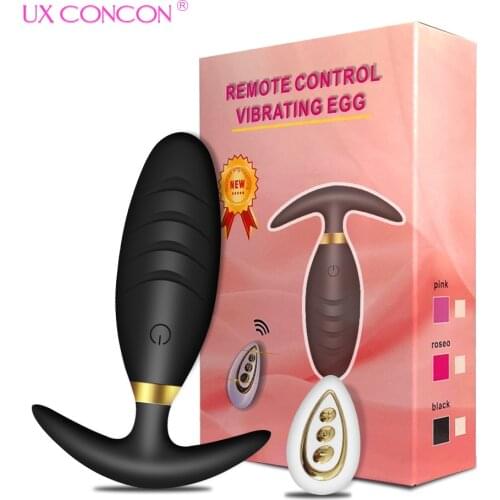 Remote Control Anal Plug Bead Dildo Vibrator Suction Cup Butt Plug Male Prostate Massager Vibrator Waterproof Sex Toys