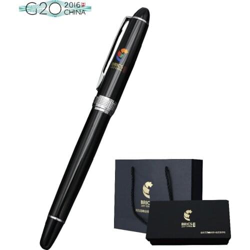Free Ship Free Logo Engraving G20 BRICS Summit Pen Metal Pen G20 Official Assigned Supplier
