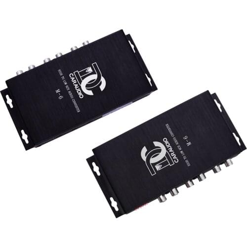 Carwales New Multifunction Car Audio Converter RCA Stereo High To Low Adjustable Frequency Line Speaker Level Converter Adapter