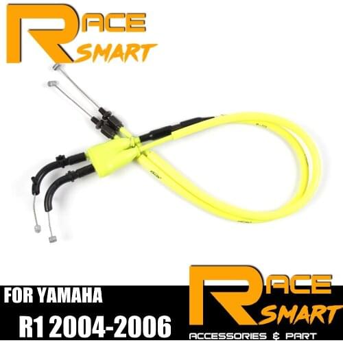 Throttle Cables For YAMAHA YZF R1 YZF-R1 YZFR1 2004 2005 2006 Motorcycle Accelerator Lines