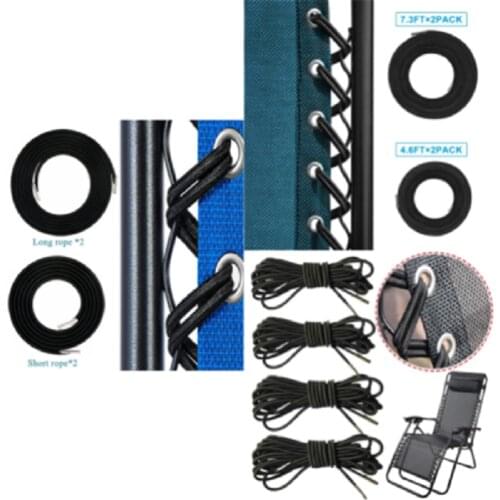 4pcs/Set Elastic Cord For Chair Recliner Zero Gravity Garden Sun Lounger Chair Elastic Bungee Rope Cord