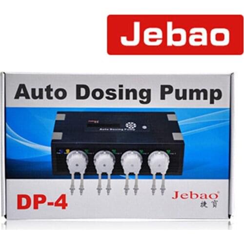 Auto Dosing Pump for Coral Reef Aquarium 4 Pump Head for Marine Aqua 110-240V, 50/60Hz JEBAO DP-4