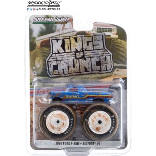GreenLight 1:64 1996 Ford F-250 Truck Dirty Alloy Metal Diecast Cars Model Toy Vehicles For Children Boy Toys gift