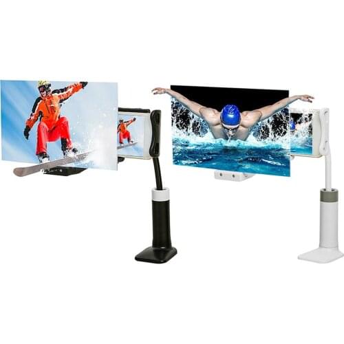 HD Projection Bracket Phone Holder Adjustable Flexible Full Angle Mobile Phone Tablet Holder 3D HD Theater Effect High Definiti