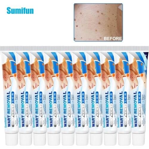 10Pcs Wart Remove Ointment Skin Tag Mole Corns Removal Cream Chinese Herbal Antibacterial Body Repair Care Medical Plaster