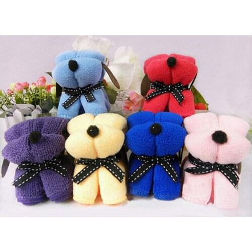 Fashion New Cute Dog Cake Shape Towel Soft Breathable Cotton Washcloth Wedding Gifts Present For Home & Garden Towels