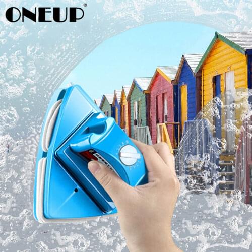 ONEUP Adjustable Magnetic Window Cleaners High Rise Glass Cleaning Brush For Wash Window Double Side Glass Wiper Cleaning Tools