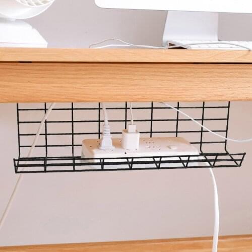 Wire Organizer Desktop Wire Organizer Rack Portable Cord Power Strip Adapter Organizer Shelf Plug Holder Management Tray
