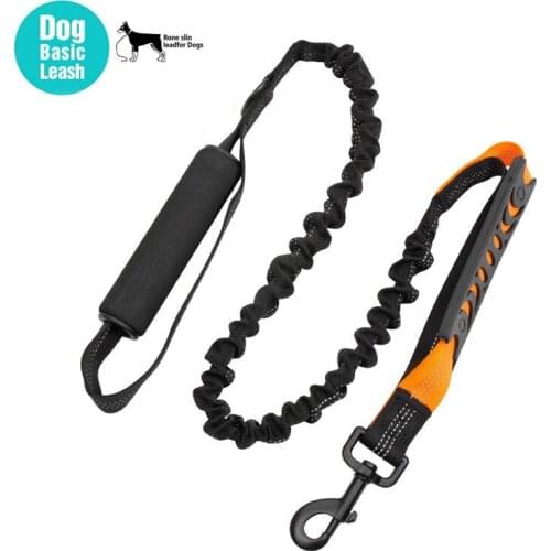 Dog Leash Soft Handle Elastic 4 ft Stretch to 5 ft Medium Large to Dogs Universal The Best Running Walking Training Hiking