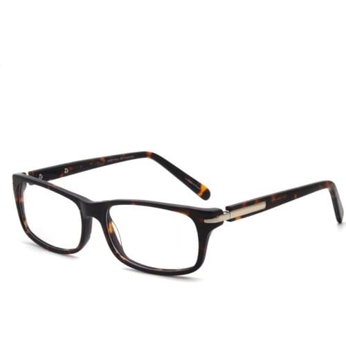 Retro Rectangular Acetate Glasses Frame Men Women Eyeglasses Hand Made Prescription Eyewear RM00486